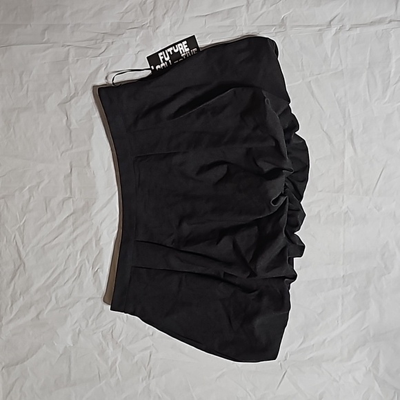 Future Collective Dresses & Skirts - Future Collective Women's Size XL Charcoal Gray Bubble Mini Skirt New